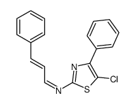 (E,E)-N-(5-chloro-4-phenyl-1,3-thiazol-2-yl)-3-phenylprop-2-en-1-imine结构式