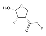 Ethanone, 2-fluoro-1-(tetrahydro-5-hydroxy-4-methyl-3-furanyl)-, (3alpha,4beta,5beta)- (9CI) Structure