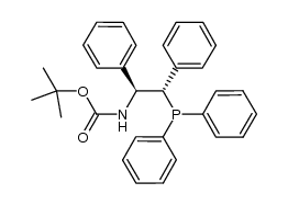 tert-butyl (1S,2S)-2-(diphenylphosphino)-1,2-diphenylethylcarbamate结构式