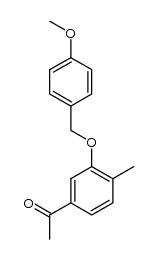 1-[3-(4-methoxybenzyloxy)-4-methylphenyl]ethanone Structure