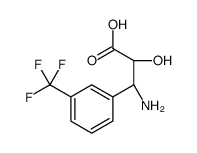 (2R,3R)-3-AMINO-2-HYDROXY-3-(3-(TRIFLUOROMETHYL)PHENYL)PROPANOIC ACID结构式