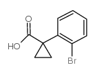 1-(2-溴苯基)环丙烷羧酸结构式