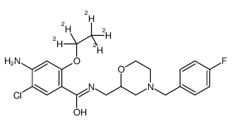 Mosapride-d5 structure