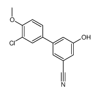 3-(3-chloro-4-methoxyphenyl)-5-hydroxybenzonitrile Structure