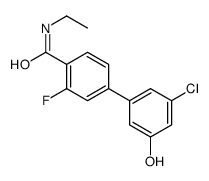 4-(3-chloro-5-hydroxyphenyl)-N-ethyl-2-fluorobenzamide结构式