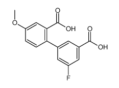 2-(3-carboxy-5-fluorophenyl)-5-methoxybenzoic acid Structure