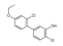 2-chloro-5-(2-chloro-4-ethoxyphenyl)phenol结构式