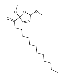 1-(2,5-dimethoxy-2,5-dihydrofuran-2-yl)tridecan-1-one结构式