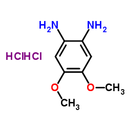 1,2-二氨基-4,5-二甲氧基苯,二盐酸盐结构式