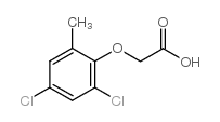 2-(2,4-dichloro-6-methyl-phenoxy)acetic acid结构式