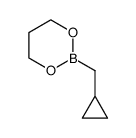 2-(cyclopropylmethyl)-1,3,2-dioxaborinane结构式