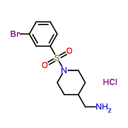 C-[1-(3-Bromo-benzenesulfonyl)-piperidin-4-yl]-Methylamine hydrochloride picture