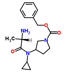 Benzyl 3-[alanyl(cyclopropyl)amino]-1-pyrrolidinecarboxylate Structure