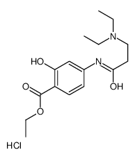 ethyl 4-[3-(diethylamino)propanoylamino]-2-hydroxybenzoate,hydrochloride Structure