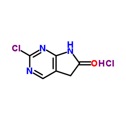 2-chloro-5H,6H,7H-pyrrolo[2,3-d]pyrimidin-6-one hydrochloride Structure