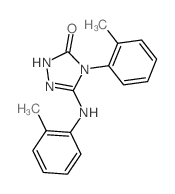 3H-1,2,4-Triazol-3-one,2,4-dihydro-4-(2-methylphenyl)-5-[(2-methylphenyl)amino]- Structure