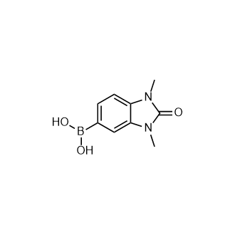 (1,3-二甲基-2-氧代-2,3-二氢-1H-苯并[d]咪唑-5-基)硼酸结构式