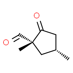 Cyclopentanecarboxaldehyde, 1,4-dimethyl-2-oxo-, (1R,4R)-rel- (9CI) Structure