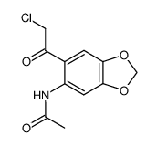 Acetamide,N-[6-(chloroacetyl)-1,3-benzodioxol-5-yl]- (9CI)结构式