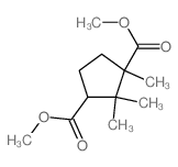 1,3-Cyclopentanedicarboxylicacid, 1,2,2-trimethyl-, dimethyl ester, (1R,3S)- (9CI) Structure