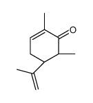 (5S)-2,6-dimethyl-5-prop-1-en-2-ylcyclohex-2-en-1-one Structure