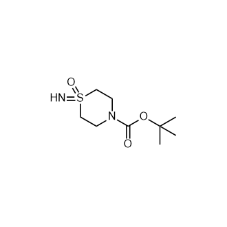 tert-Butyl 1-iminothiomorpholine-4-carboxylate 1-oxide structure