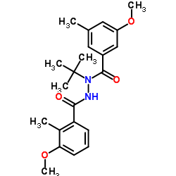 3-Methoxy-5-Methyl-benzoic acid N-tert-butyl-N'-(3-Methoxy-2-Methyl-benzoyl)-hydrazide结构式