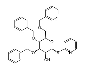 pyridin-2-yl 3,4,6-tri-O-benzyl-1-thio-α-D-mannopyranoside Structure