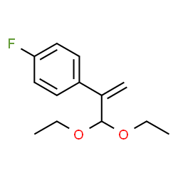 BENZENE, 1-[1-(DIETHOXYMETHYL)ETHENYL]-4-FLUORO- structure