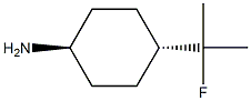 trans-4-(2-fluoropropan-2-yl)cyclohexan-1-amine Structure