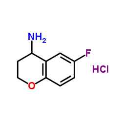 6-FLUOROCHROMAN-4-AMINE HYDROCHLORIDE Structure