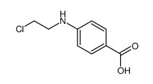 4-[(2-Chloroethyl)amino]benzoic acid Structure