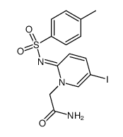 2-[5-iodo-2-{[(4-methylphenyl)sulfonyl]imino}pyridin-1(2H)-yl]acetamide Structure