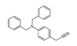 4-[双(苯基甲基)氨基]苯乙腈结构式