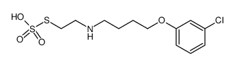 Thiosulfuric acid S-{2-[4-(3-chloro-phenoxy)-butylamino]-ethyl} ester Structure