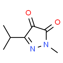 1H-Pyrazole-4,5-dione,1-methyl-3-(1-methylethyl)-(9CI) Structure