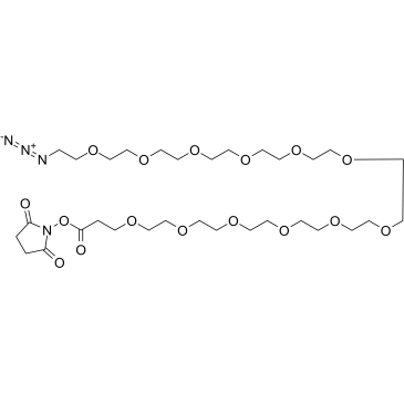 Azido-PEG12-NHS ester structure