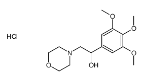 2-morpholin-4-yl-1-(3,4,5-trimethoxyphenyl)ethanol,hydrochloride Structure