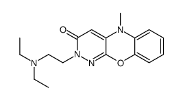 2-[2-(diethylamino)ethyl]-5-methylpyridazino[3,4-b][1,4]benzoxazin-3-one结构式