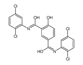 1-N,3-N-bis(2,5-dichlorophenyl)-4-hydroxybenzene-1,3-dicarboxamide结构式