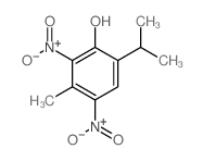 Phenol,3-methyl-6-(1-methylethyl)-2,4-dinitro-结构式