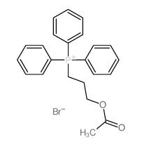 Phosphonium,[3-(acetyloxy)propyl]triphenyl-, bromide (1:1) structure