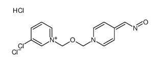 [1-[(3-chloropyridin-1-ium-1-yl)methoxymethyl]pyridin-4-ylidene]methyl-oxoazanium,dichloride结构式