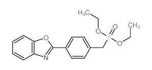 2-[4-(diethoxyphosphorylmethyl)phenyl]benzooxazole Structure