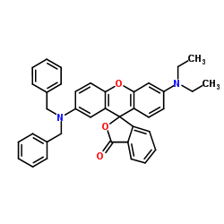 2'-(二苄氨基)-6'-(二乙氨基)荧烷结构式