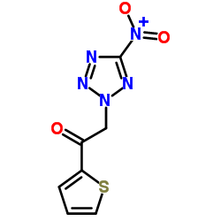 2-(5-Nitro-2H-tetrazol-2-yl)-1-(2-thienyl)ethanone结构式