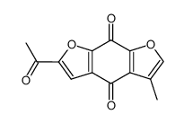 2-Acetyl-4,8-dihydro-5-methylbenzo[1,2-b:5,4-b']difuran-4,8-dione Structure