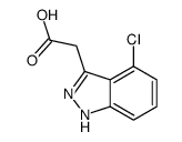 2-(4-CHLORO-1H-INDAZOL-3-YL)ACETIC ACID结构式