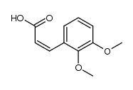 2,3-dimethoxy-cis-cinnamic acid Structure