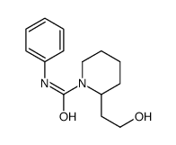 2-(2-Hydroxyethyl)-N-phenyl-1-piperidinecarboxamide结构式